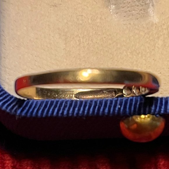 Four Diamond 14KT Yellow Gold Ring - Size 8 - Picture 6 of 8